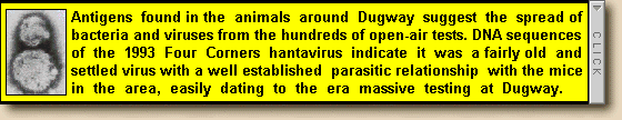 To Antigens found in animals around Dugway.
